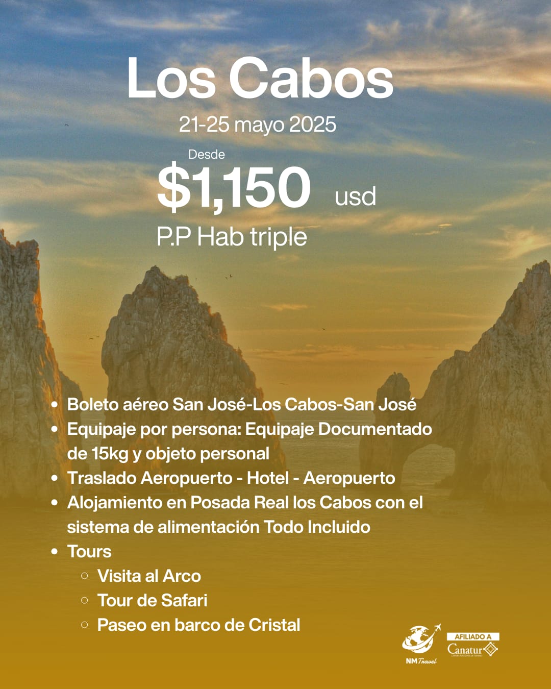 Los Cabos México - Paquete desde $1,150 USD